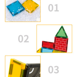 Magnetne kocke LELINO Build 50 kom