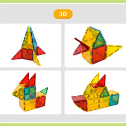 Magnetne kocke LELINO Build 50 kom