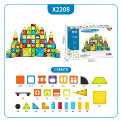 Magnetne kocke LELINO Diamond 115 kom