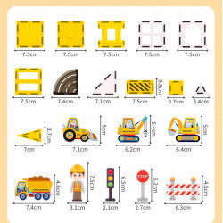 Magnetne kocke LELINO Fantasy Engineering 47 kom