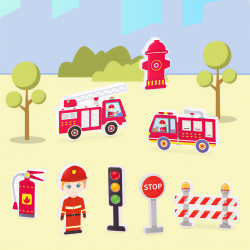 Magnetne kocke LELINO Fantasy Fire Control  48 kom