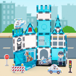 Magnetne kocke LELINO Fantasy Police 42 kom