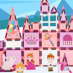 Magnetne kocke LELINO Fantasy Princess 58 kom