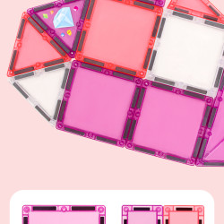 Magnetne kocke LELINO Fantasy Princess 58 kom