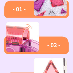 Magnetne kocke LELINO Fantasy Princess 58 kom