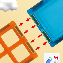 Magnetne kocke LELINO Play 66 kom