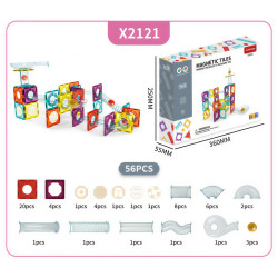 Magnetne kocke LELINO Roller 56 kom