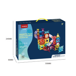 Magnetne kocke LELINO Roller 72 kom