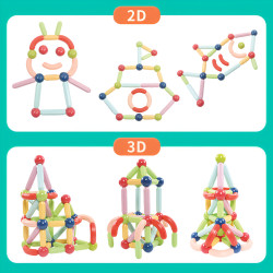 Magnetne kocke LELINO Sticks 32 kom